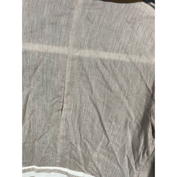 Ryu by Anthropologie Military Womens Sz S Sweater Cardigan Shawl  Brown Striped - Picture 6 of 12